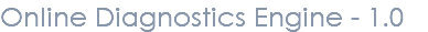 Online Diagnostics Engine - 1.0