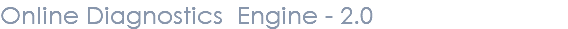 Online Diagnostics Engine - 2.0